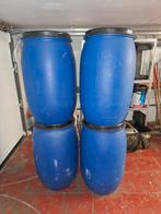 blauwe vaten, 75 tot 150 liter, Ophalen, Gebruikt, Kunststof