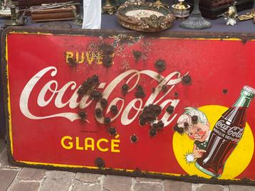 Groot coca cola bord! beschikbaar voor biedingen