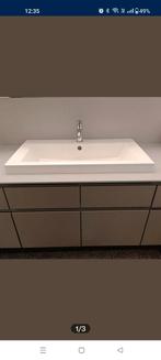 Wastafel/ lavabo met mengkraan., Doe-het-zelf en Bouw, Ophalen, Zo goed als nieuw, Wastafel