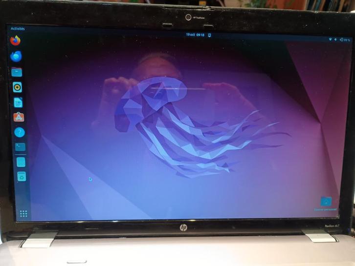 HP dv7 17" i7-laptop Linux Ubuntu 24.04.2 LTS, Computers en Software, Windows Laptops, Refurbished, 17 inch of meer, HDD, SSD