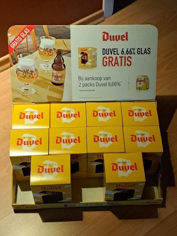 ***  DUVEL  ***   DISPLAY van 666  met 10 GLAZEN beschikbaar voor biedingen