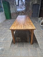 Oude franse boerentafel 250 cm lang mooi geleefd blad, Huis en Inrichting, Ophalen of Verzenden, Gebruikt, Grenenhout