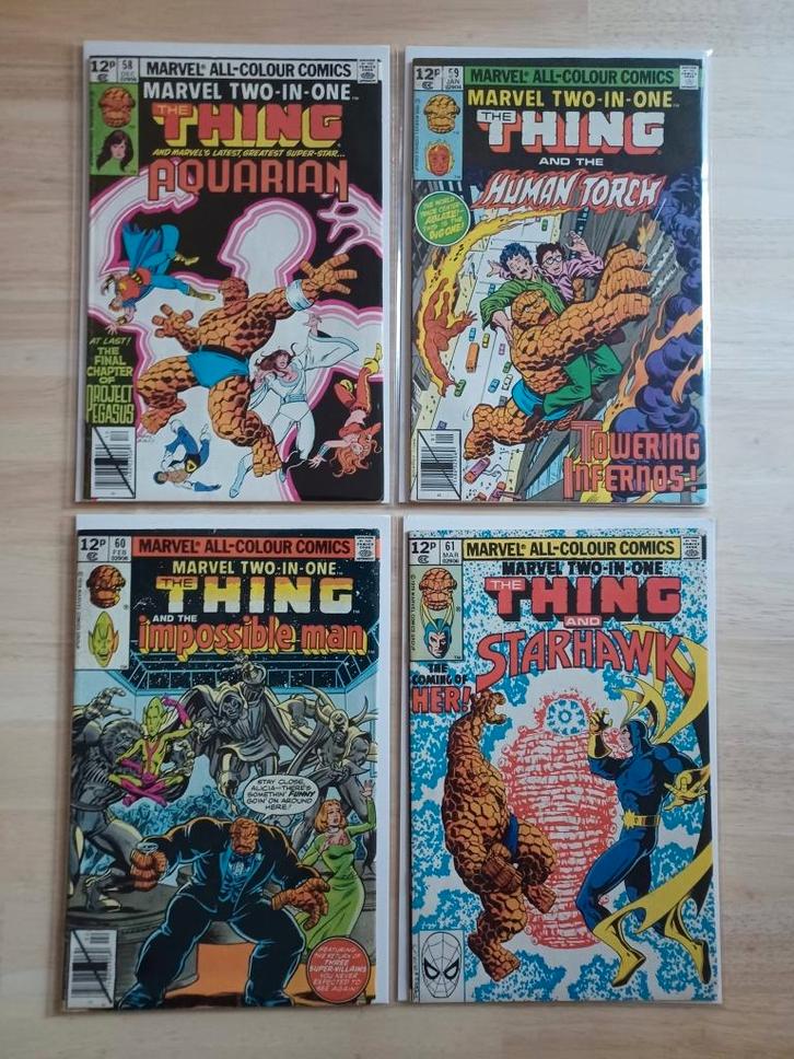 Marvel two in one 1979-1980  (11 comics), Livres, BD | Comics, Comme neuf, Plusieurs comics, Amérique, Enlèvement ou Envoi