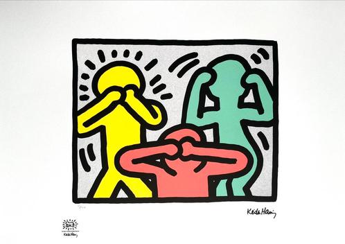 Prachtige Lithografie + certificaat • Keith Haring # /150, Antiek en Kunst, Kunst | Litho's en Zeefdrukken, Ophalen of Verzenden