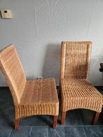 2x rotan zetel + 2x rotan stoel, Huis en Inrichting, Ophalen, Gebruikt, Overige kleuren, Riet of Rotan