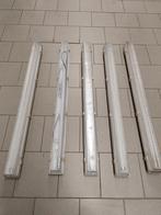 Set van 5 waterdichte TL-armaturen met LED buizen, Ophalen, Gebruikt, Armatuur