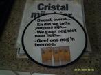 Cristal mijn bier vinyl foto singel zeer goede staat, Verzamelen, Ophalen of Verzenden, Zo goed als nieuw, Reclamebord, Plaat of Schild
