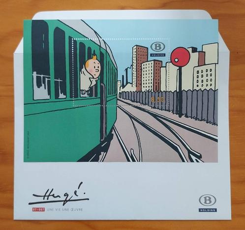 Belgium 2007 - Envelop met TRV-BL 12 - Hergé/Kuifje/Tintin, Timbres & Monnaies, Timbres | Europe | Belgique, Non oblitéré, Autre