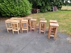 Lot houten barkrukken, Huis en Inrichting, Ophalen, Zo goed als nieuw, Hout