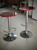 Set van 2 hangende krukken, Huis en Inrichting, Barkrukken, 2 krukken, Ophalen of Verzenden, Gebruikt, Hout