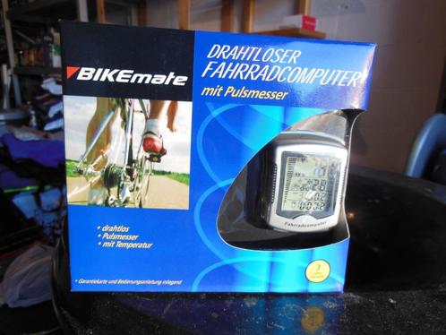 Draadloze fietscomputer met pulsmeter., Fietsen en Brommers, Fietsaccessoires | Fietscomputers, Nieuw, Cadanssensor, Draadloos
