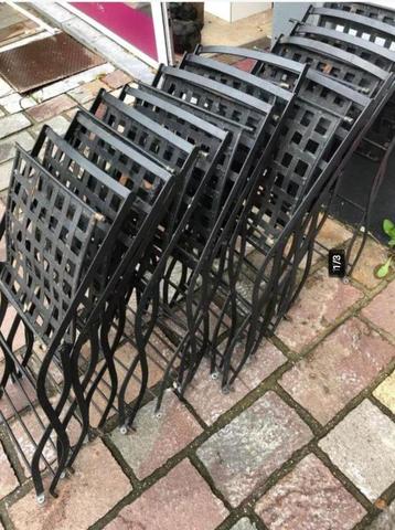 12 x stalen tuinstoel beschikbaar voor biedingen