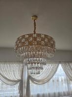 Kristallen/Goud Hanglampen voor eetkamer en salon, Maison & Meubles, Enlèvement, Comme neuf, Verre