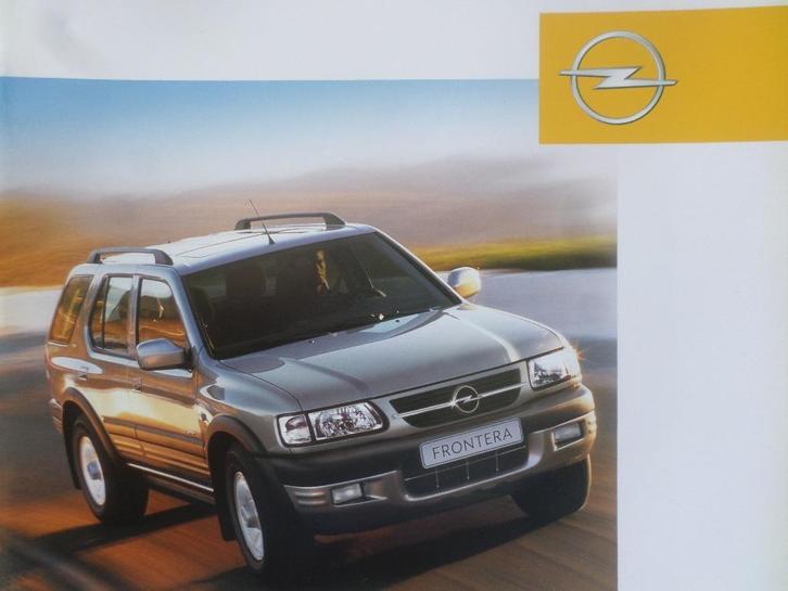 Opel Frontera 2003 Brochure, Boeken, Auto's | Folders en Tijdschriften, Opel, Ophalen