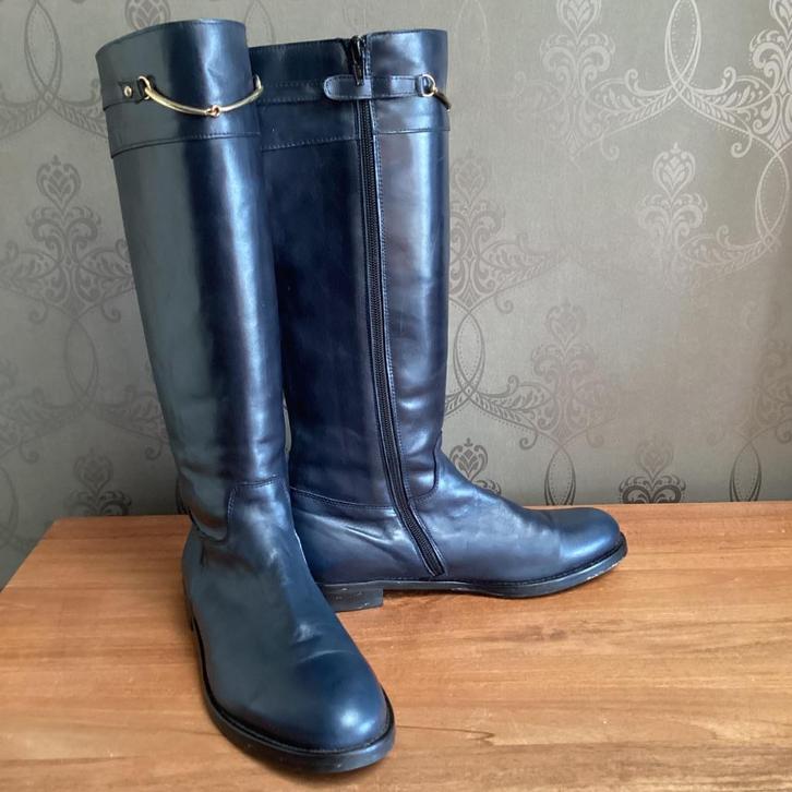 Laarzen Clarys 39 blauw, Kleding | Dames, Schoenen, Zo goed als nieuw, Hoge laarzen, Blauw, Ophalen of Verzenden
