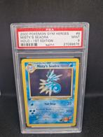 Mistys Seadra Holo 1st Edition Gym Heroes PSA 9, Hobby en Vrije tijd, Verzamelkaartspellen | Pokémon, Ophalen of Verzenden, Zo goed als nieuw