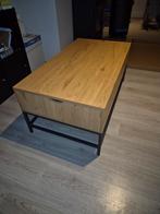 Opklapbare salontafel, Ophalen, 100 tot 150 cm, 50 tot 100 cm, Zo goed als nieuw