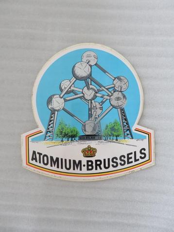 autocollant vintage Atomium Bruxelles, Envoi, Comme neuf, Autres types