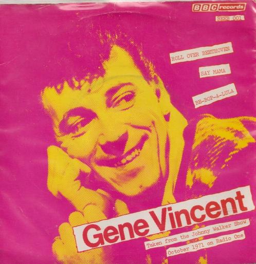 Gene Vincent – Roll over Beethoven / Say Mama / Be-bop-a-Lul, CD & DVD, Vinyles Singles, Utilisé, EP, Pop, 7 pouces, Enlèvement ou Envoi