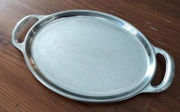 ALESSI Vintage Serving Tray – Silver-Toned Metal beschikbaar voor biedingen