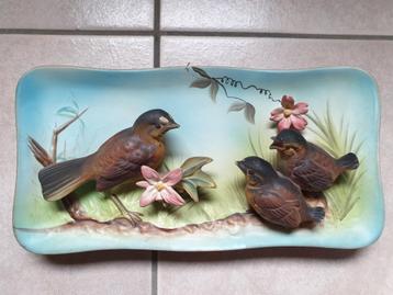 Vintage Muurdecoratie Vogels beschikbaar voor biedingen