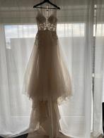 Trouwjurk Enzoani Normandie Blue maat 36, Kleding | Dames, Ophalen, Trouwjurk, Beige, Enzoani