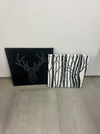 Ikea Ensemble de 2 toiles cadres noir et blanc, Enlèvement, Comme neuf