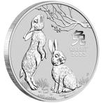 Lunar 3 Rabbit 1 oz silver 2023 Gezocht, Postzegels en Munten, Ophalen of Verzenden, Zilver