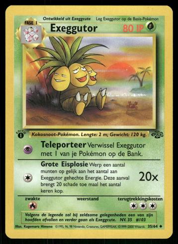 Exeggutor 35/64 - Jungle (1st edition) (NL) (NM) beschikbaar voor biedingen