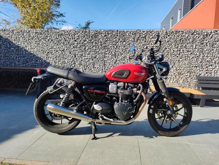 A2 Triumph Street Twin 900, Motoren, Motoren | Triumph, Particulier, Naked bike, 12 t/m 35 kW, 2 cilinders, Minimaal motorrijbewijs A2