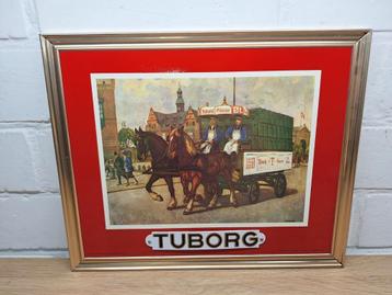 Vintage reclame bord Tuborg beschikbaar voor biedingen
