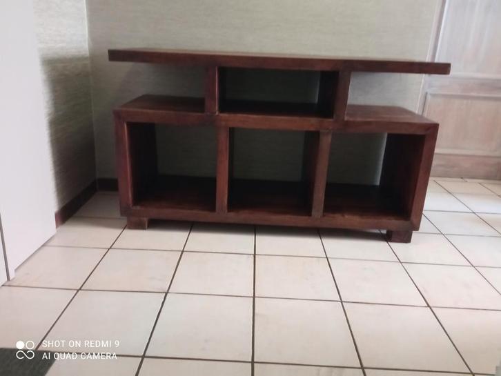 Open kast van mangohout, Huis en Inrichting, Kasten | Wandmeubels, Zo goed als nieuw, Minder dan 100 cm, Minder dan 150 cm, 25 tot 50 cm