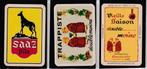 3 Speelkaarten met Réclame van  BIEREN/Brouwerijen  BELGIE, Verzamelen, Speelkaarten, Jokers en Kwartetten, Verzenden, Zo goed als nieuw
