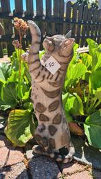 Bengaalse poes, 50cm  tuinbeeld, Ophalen of Verzenden, Nieuw, Kunststof, Dierenbeeld