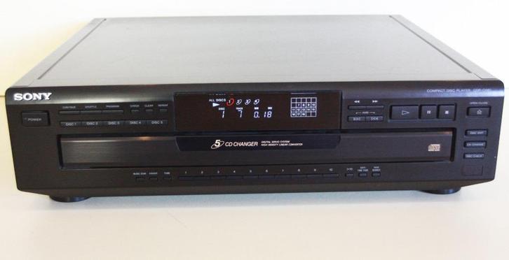 Sony CDP-C661 CD-Speler Voor 5 CD's / Met Shuffle Functie, Audio, Tv en Foto, Cd-spelers, Zo goed als nieuw, Sony, Wisselaar, Ophalen of Verzenden