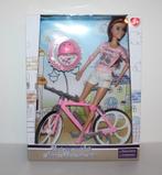 Poupée Lucie avec son vélo (style Barbie), Enfants & Bébés, Enlèvement ou Envoi, Neuf, Barbie