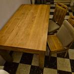 6 stoelen en kussens  + tafel, Huis en Inrichting, Ophalen, Zo goed als nieuw