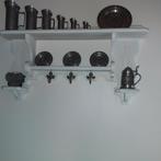 Eiken houder met tinnen voorwerpen, Antiek en Kunst, Antiek | Tin, Ophalen