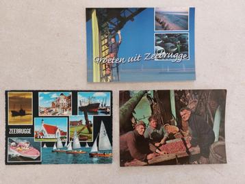 3 postkaarten van Zeebrugge