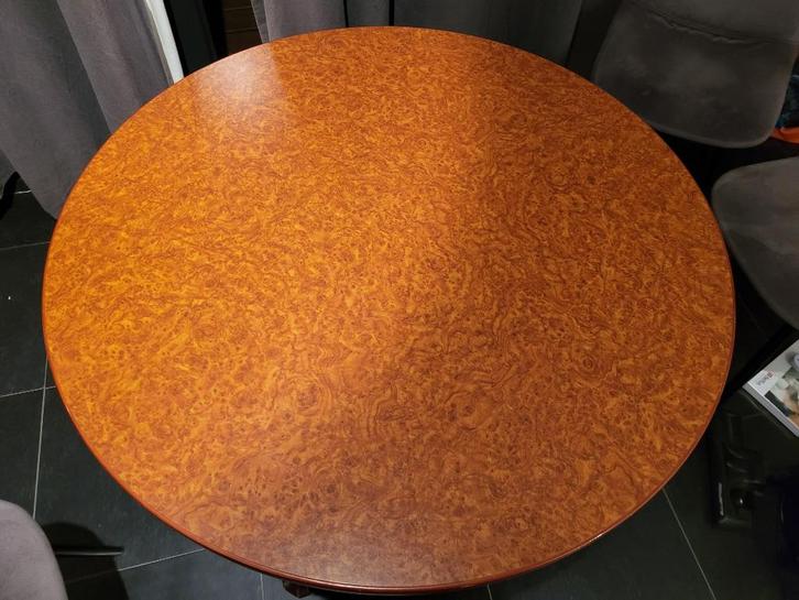 Ronde tafel met een diameter van 90 cm, Huis en Inrichting, Tafels | Eettafels, Gebruikt, 50 tot 100 cm, Vier personen, Rond, Overige materialen