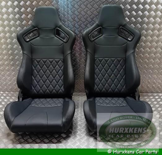 Set sport stoelen-zwart met ruitpatroon Land Rover Defender, Auto-onderdelen, Interieur en Bekleding, Nieuw, Ophalen of Verzenden