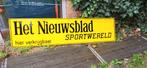 Emaille bord het nieuwsblad, Verzamelen, Ophalen, Reclamebord
