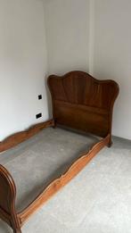 Eiken bed, Huis en Inrichting, Ophalen, Gebruikt, Bruin, 140 cm