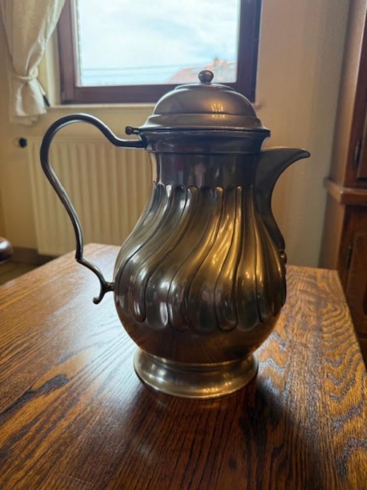 ETAIN Posteniers hutois Finstain, Antiek en Kunst, Antiek | Tin, Ophalen