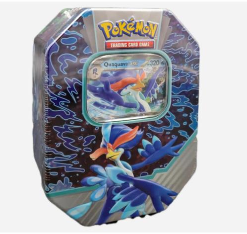 Pokémon Paldea Partners: Tin - Quaquaval EX – Slechts €22,5, Hobby en Vrije tijd, Verzamelkaartspellen | Pokémon, Nieuw, Booster