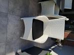 6 tuinstoelen (zetels) + bijhorende kussens, Tuin en Terras, Ophalen, Gebruikt, Kunststof