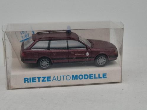 Audi 100 THW - Rietze 1/87, Hobby en Vrije tijd, Modelauto's | 1:87, Zo goed als nieuw, Auto, Rietze, Ophalen of Verzenden
