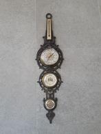 Banjo weerstation in metaal (90cm) - barometer, hygrometer, Antiek en Kunst, Curiosa en Brocante, Ophalen