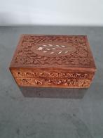 houten kistje/juwelenkist/ingelegd parelmoer/been uit india, Antiek en Kunst, Ophalen of Verzenden