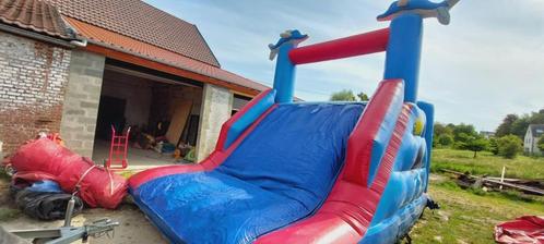 LOCATION: Château gonflable Dauphin Toboggan, Hobby en Vrije tijd, Feestartikelen | Verhuur, Gebruikt, Ophalen